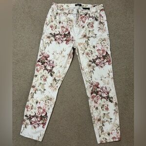 Buffalo David Bitton Beige Floral Pants